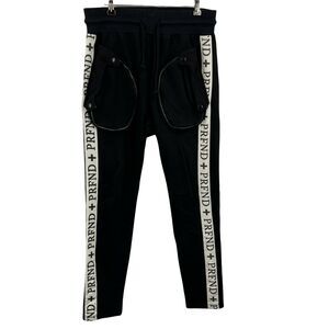 Profound Aesthetic PRFND Tape Sweatpants Black Size‎ Medium